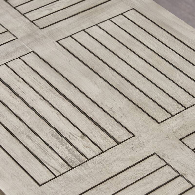 Hampton Outdoor 5-piece Wood and Wicker Sofa Chat Set by Christopher Knight Home