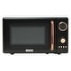 preview thumbnail 5 of 22, Haden 700-Watt .7 cubic foot Microwave with Settings and Timer Black / Copper