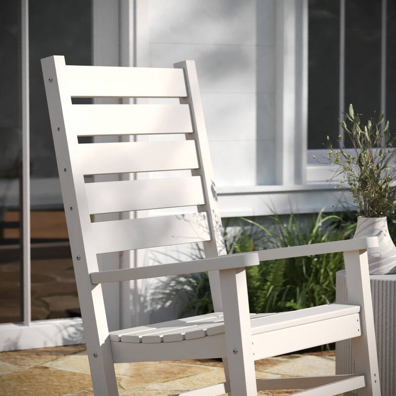 Set of 2 Classic Outdoor All-Weather Rocking Chairs