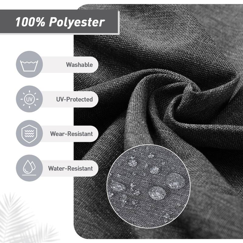 Aoodor Patio High Back Chair Cushions Set of 2