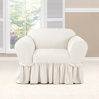 SureFit Essential Twill 1 Piece Chair Slipcover - Bed Bath &amp; Beyond ...