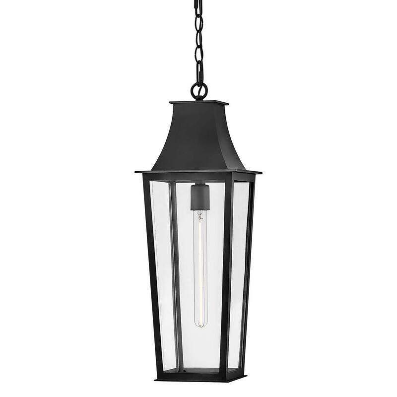 Hinkley Lighting 28892 Georgetown 9" Wide Mini Pendant / Converts to - Black