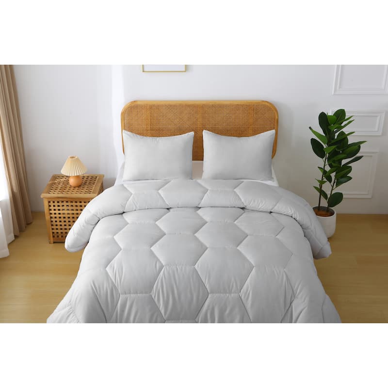Better Style Home Microfiber Honeycomb Comforter Sets
