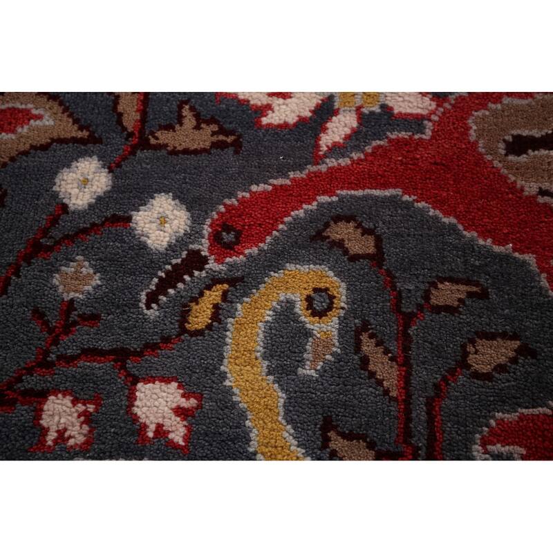 Animals Pictorial Ziegler Indian Runner Rug Handmade Wool Carpet - 2'5"x 7'11"