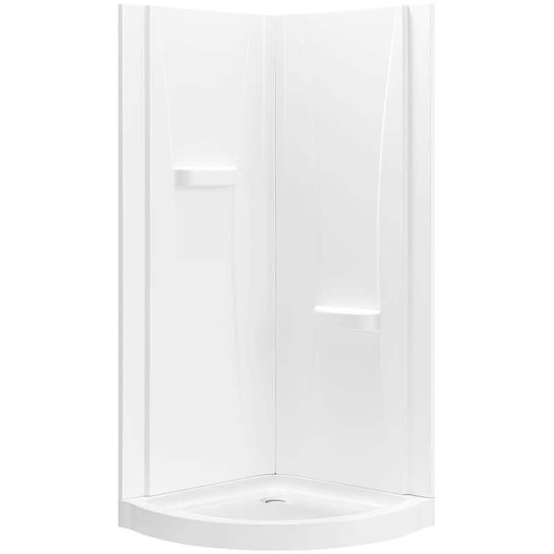 Ove Decors 15SKA-BREE32-AC Breeze 32" L x 32" W x 77-1/2" H Round