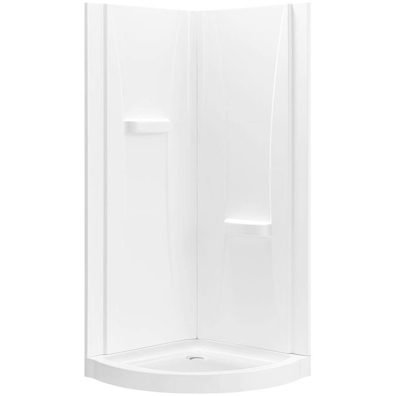 Ove Decors 15SKA-BREE34-AC Breeze 34" L x 34" W x 73.25" H Round