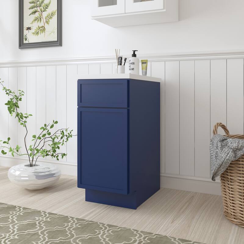 Vanity Art 15" Freestanding Single Base Storage Cabinet with Soft Close Door