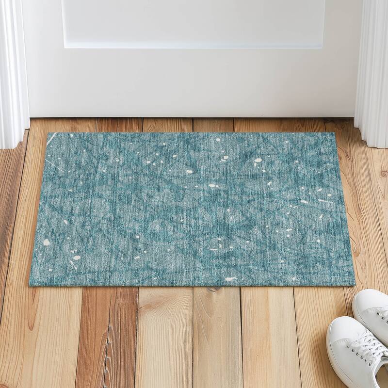 Machine Washable Indoor/ Outdoor Modern Campo Chantille Rug