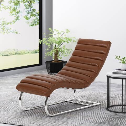 Pearsall Channel Stitch Chaise Lounge by Christopher Knight Home