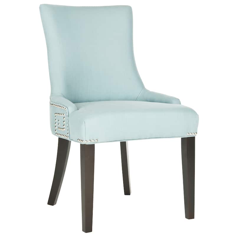 SAFAVIEH Louisa Taupe Linen Fabric Dining Chair (Set of 2) - 22.2" x 25.6" x 35.8" - 22"W x 26"D x 36"H