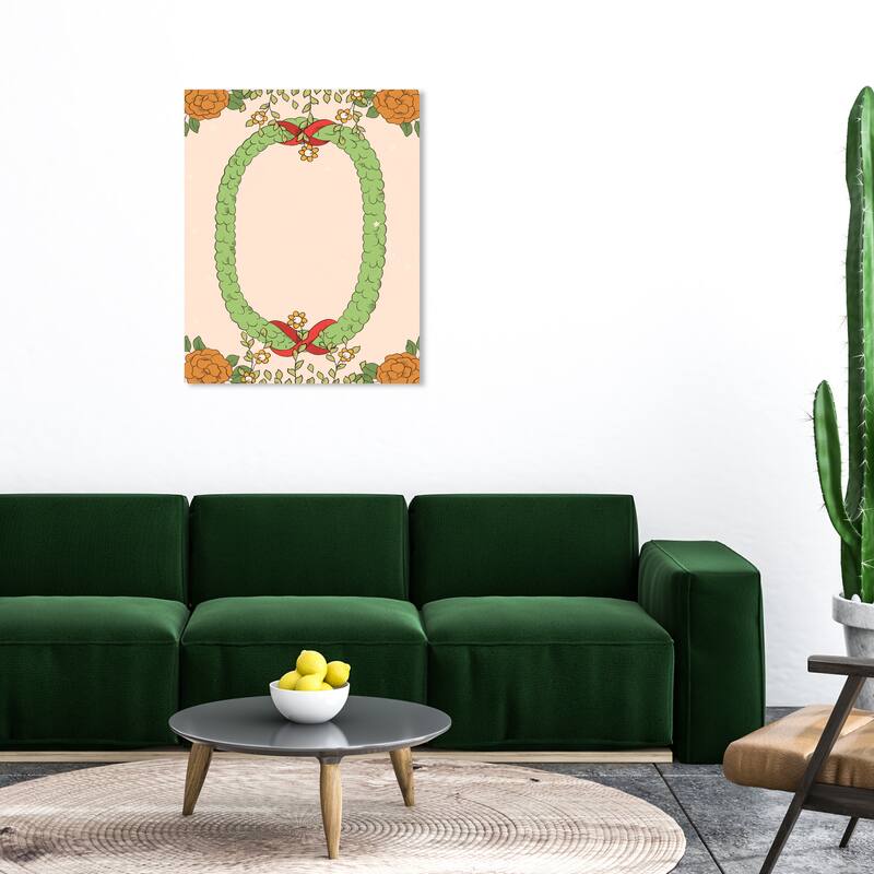 Wynwood Studio Canvas Floral and Botanical Floral Agreement Green Modern & Contemporary Wall Art Canvas Print - 30 x 36