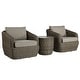 preview thumbnail 69 of 78, Patio Wicker Furniture Set Outdoor Rattan Bistro Set