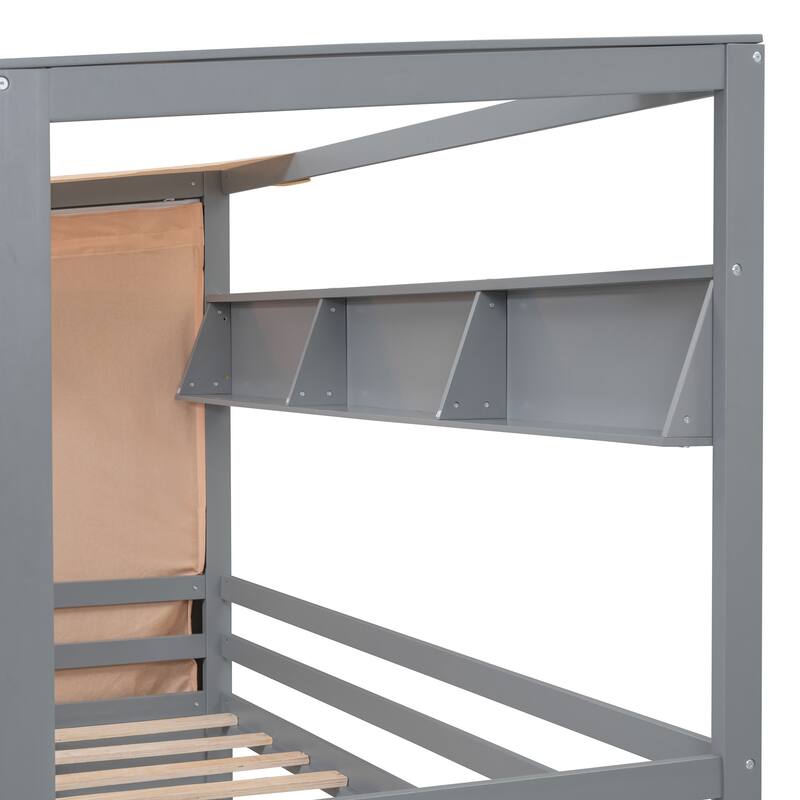 House Bed with Multiple storage spaces