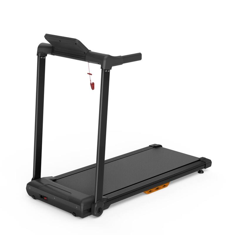 2.5HP Quiet Walking Mat Treadmills Portable with LED Display, Compact Walking Jogging Treadmills, 265 LB Capacity