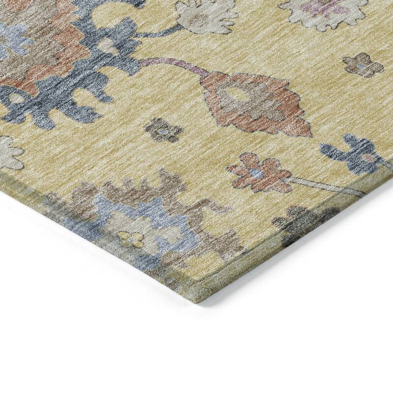 HomeRoots Floral Transitional Rectangle Outdoor Rug