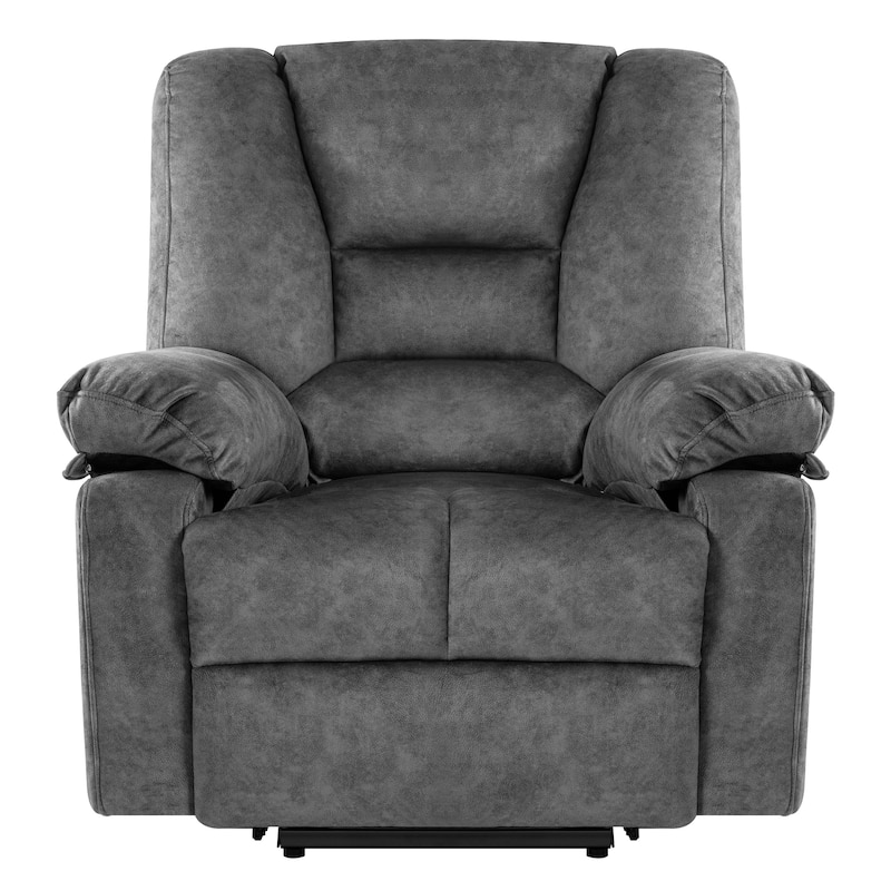 Power Lift Velvet Larger & Wider Recliner Chair Sofa w/Massage & Heat