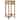 vidaXL Bar Table Ø 23.6" Solid Wood Teak - 23.6" x 41.3"