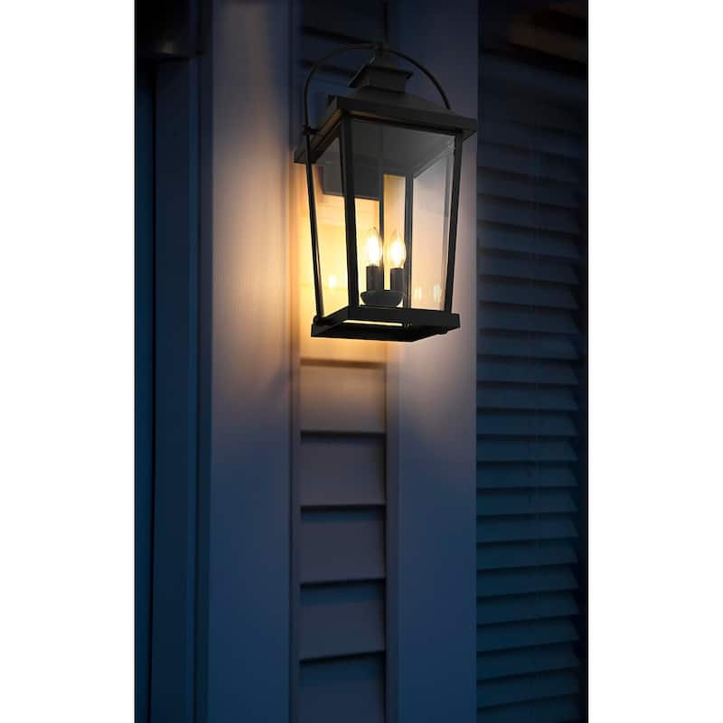 Kael Outdoor Wall sconce in Black - 24"