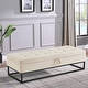preview thumbnail 8 of 33, Modern Velvet Upholstered Storage Bench with Flip-Up Seat Top Beige
