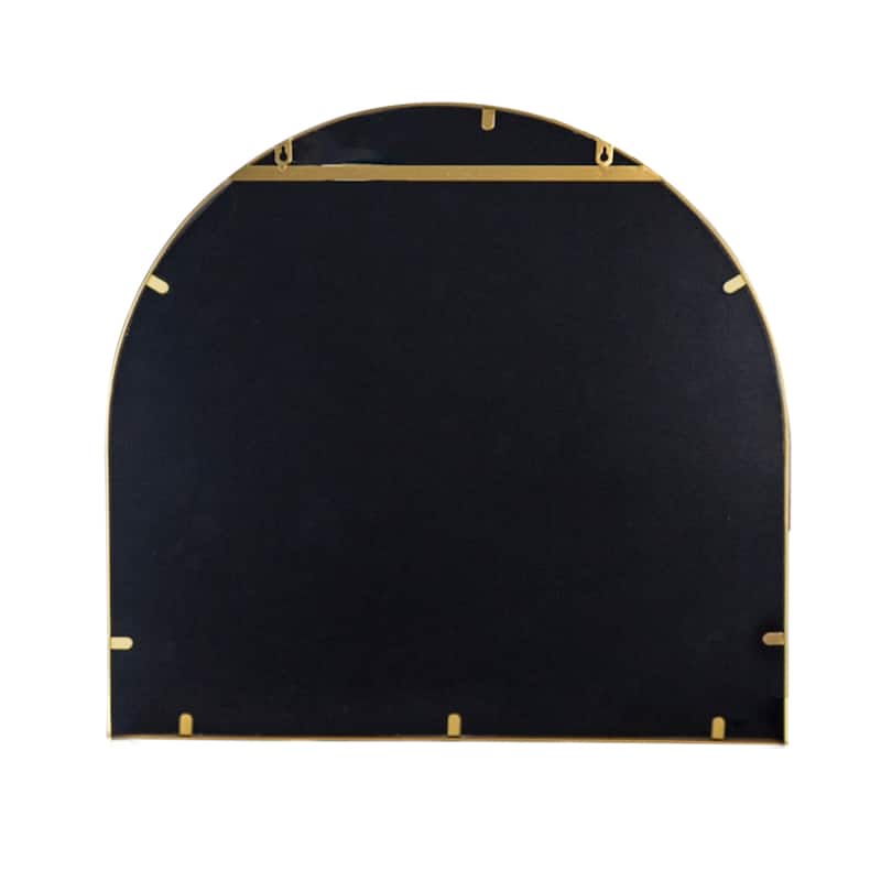 Rounded Arch Top Frame Wall Mirror - 33" - Gold
