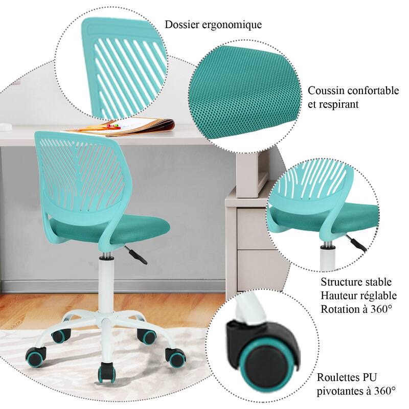 Homylin Colorful Mesh Task Chair for Teen