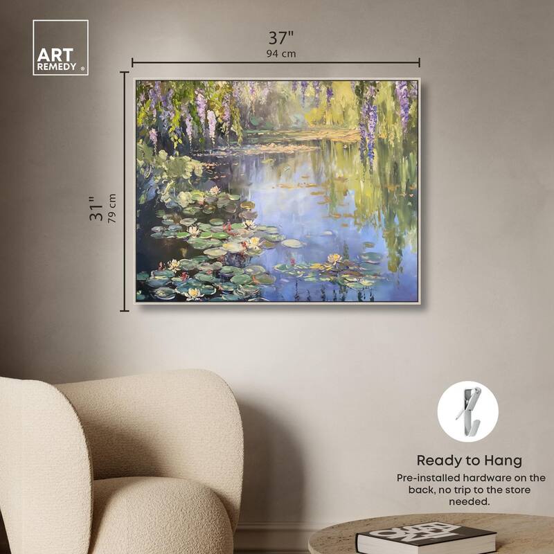 Lily Lagoon II Canvas by Art Remedy