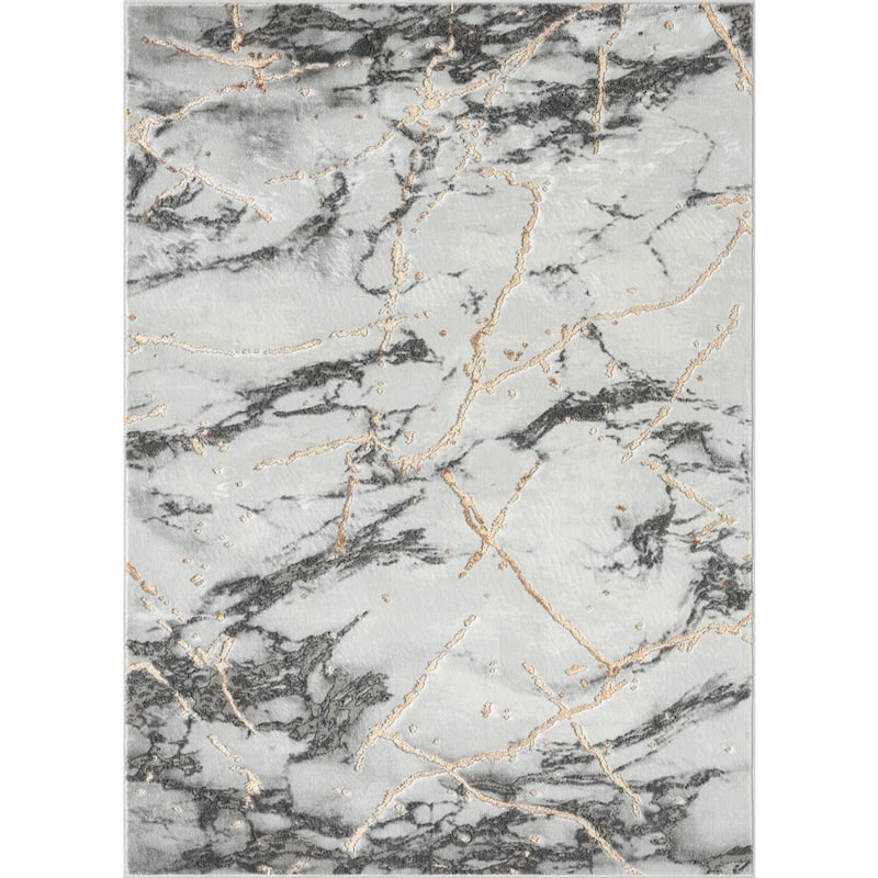 Luxe Weavers Marble Abstract Living Room Rug, Stain-Resistant Carpet