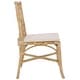 preview thumbnail 11 of 12, SAFAVIEH Haru Rattan Dining Chair Set of 2, Fully Assembled - 23"W x 19"D x 37"H