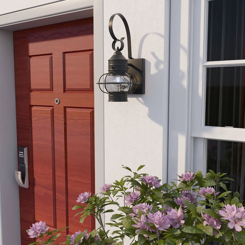 2 Pack 1-Light Outdoor Wall Lantern Lights Set - 9"x10.72"x17.51"