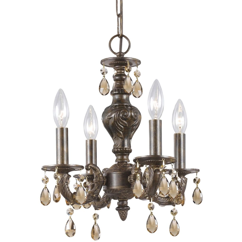 Crystorama Lighting Group Paris Flea Market 4 Light 14" Wide Wrought