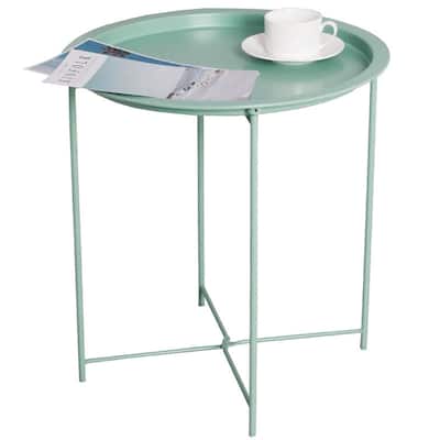 Sofa Table Small Round End Tables Anti-Rust and Waterproof Outdoor