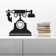 preview thumbnail 1 of 3, Walplus Black Phone Furniture Set Wall Sticker Nursery Decor Decal