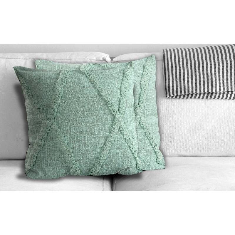 Sevita Flatwoven Cotton Throw Pillow, Set of 2