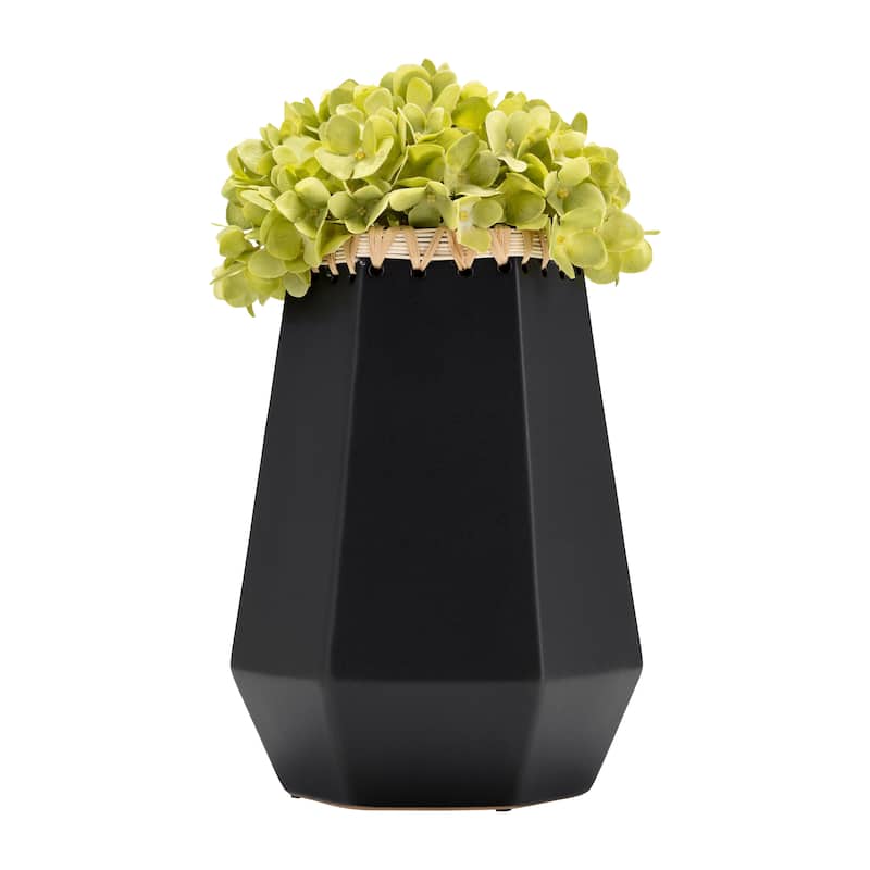 Sagebrook Home Neutral Textured Ceramic Artisan Vase - Timeless Decor Piece
