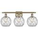 Option Antique Brass / Clear Glass with White Rope