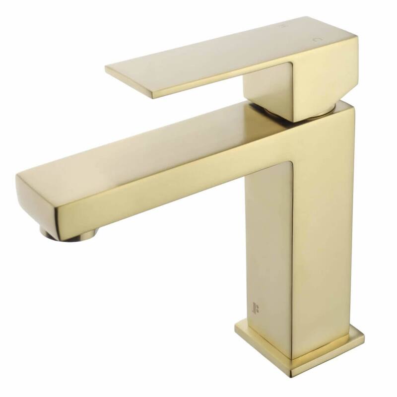 Fine Fixtures Modern Single Hole Bathroom Sink Faucet with Pop-up Drain and Strainer Basket