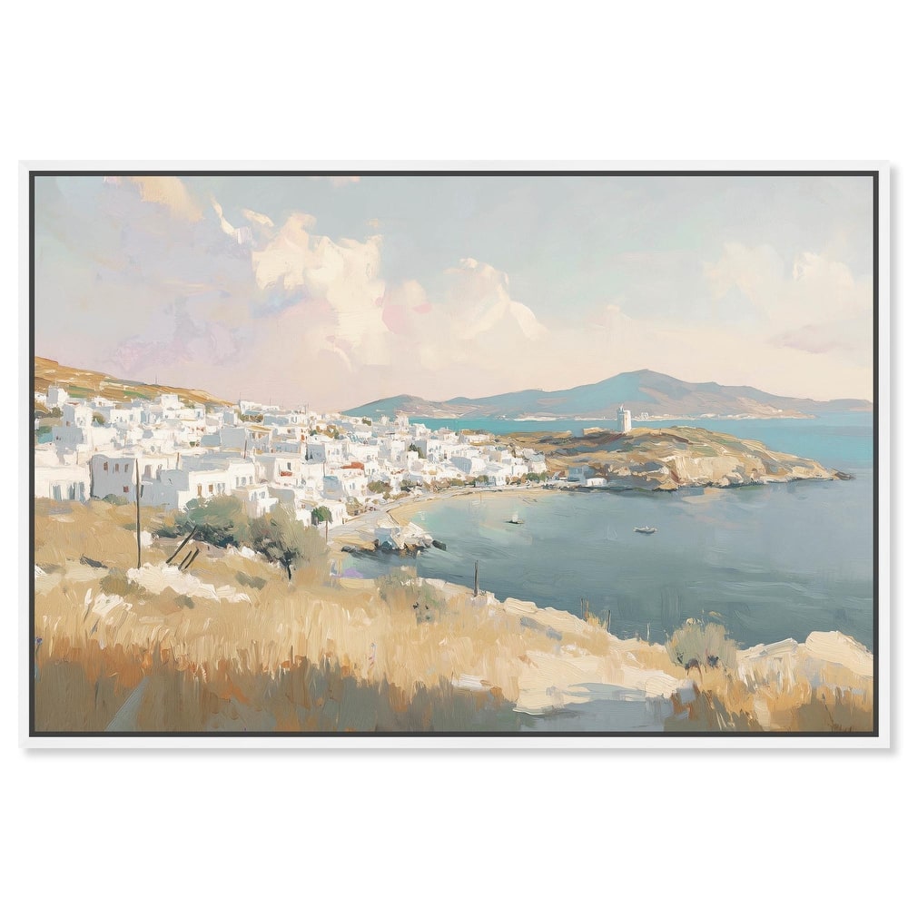 Sunrise Greece Canvas by Art Remedy