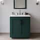 Option Green / White Quartz Top / Matte Black Hardware