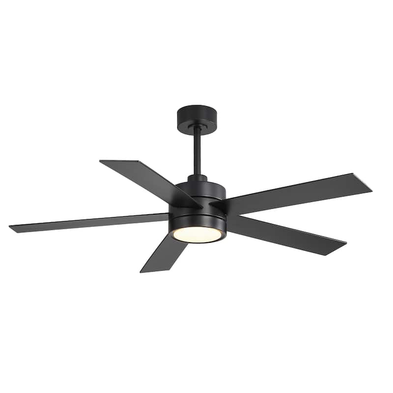 52-IN LED Ceiling Fan with Light Kit and Remote- 5 Blades