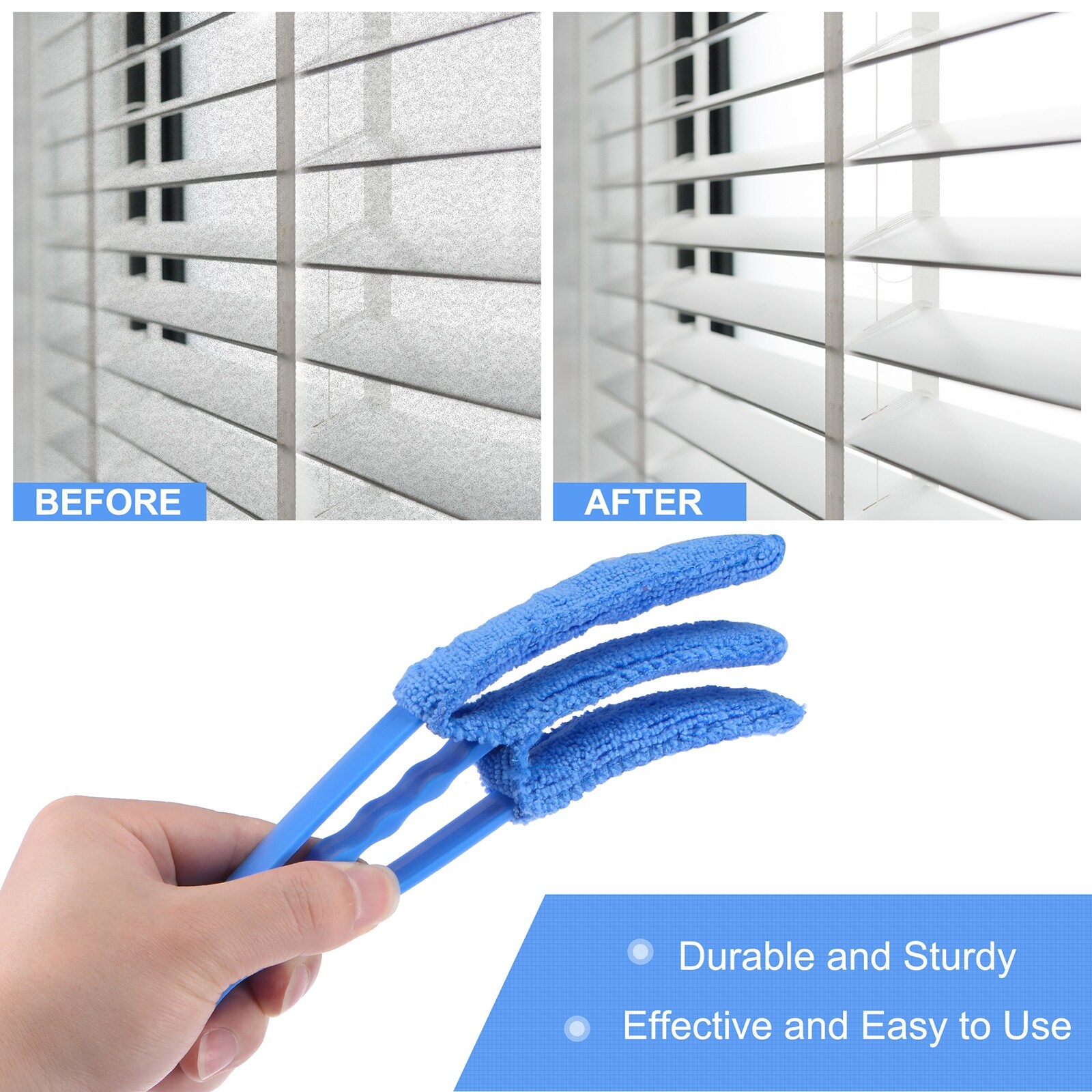 6Pcs Blind Duster Brush Groove Gap Cleaning Tool with 4 Extra