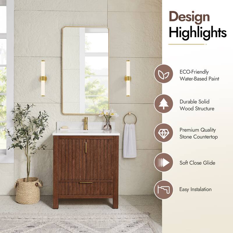 Shenzhen Bath Vanity with Composite Stone Top without Mirror
