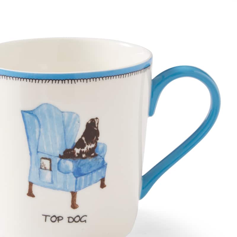 Kit Kemp for Spode Doodles Top Dog Mug
