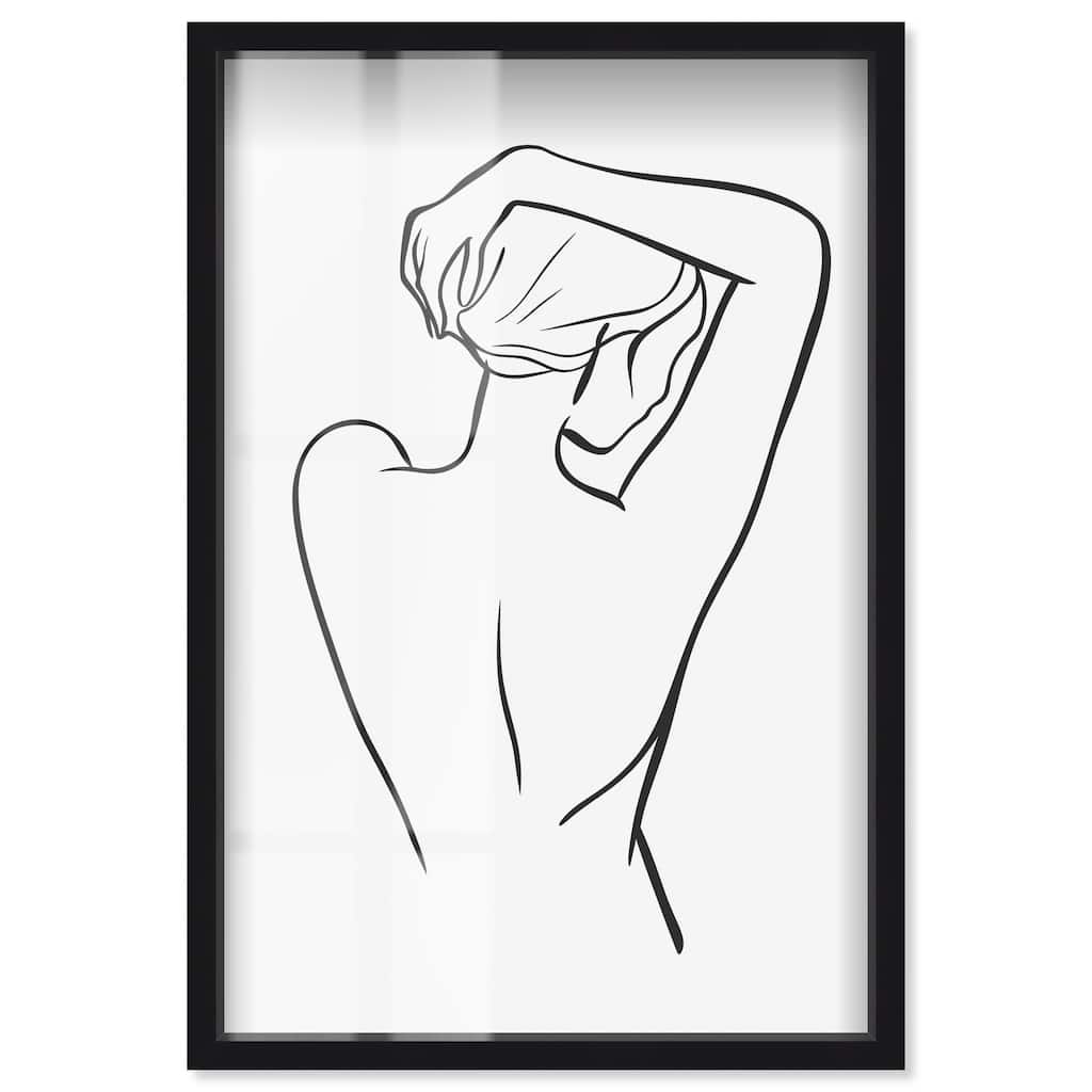 Woman in Contour Shadowbox by Art Remedy