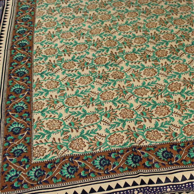 Cotton Blessed Floral Tablecloth Rectangle