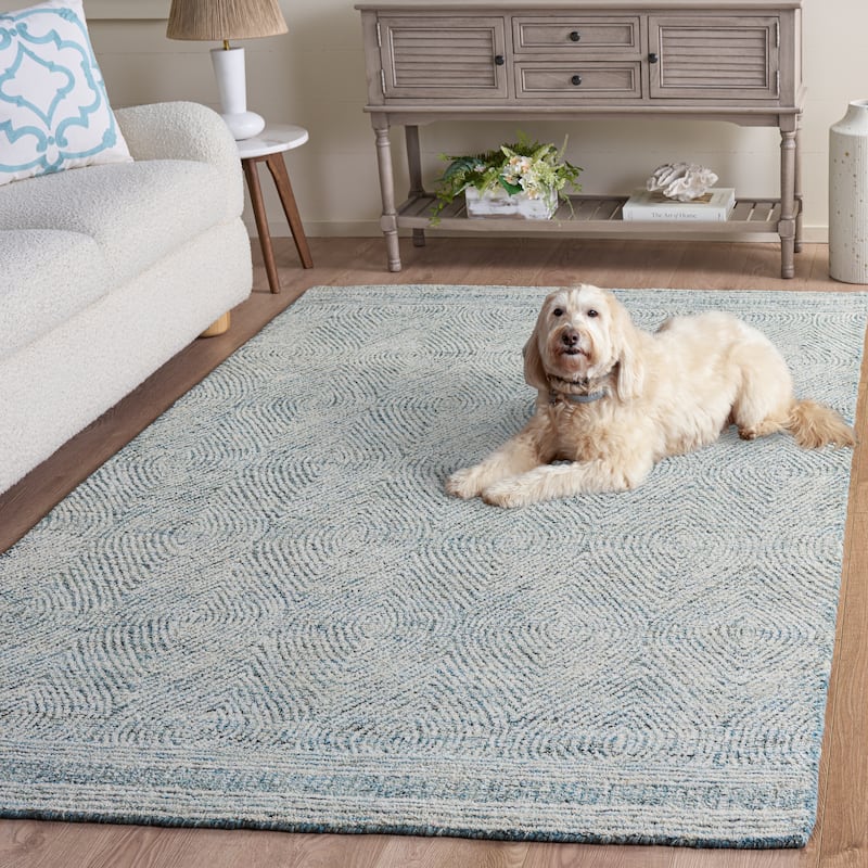 SAFAVIEH Handmade Abstract Leonide Modern Wool Rug