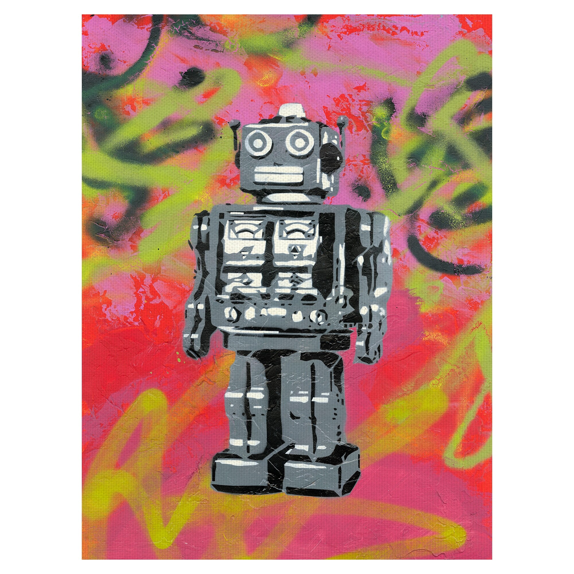 Robot by Grand Image Canvas Art Print