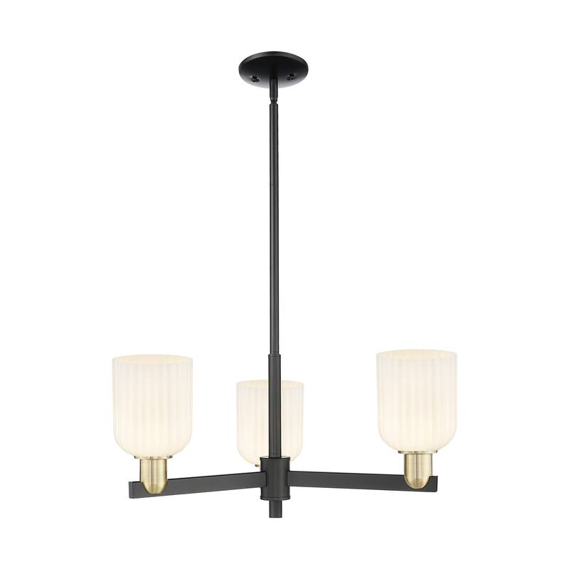 Innovations Lighting Downtown Urban - Bridal Veil - 3 Light 18" Chandelier