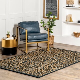 Nuloom Veronique Transitional Vines Wool Area Rug. - Bed Bath & Beyond ...