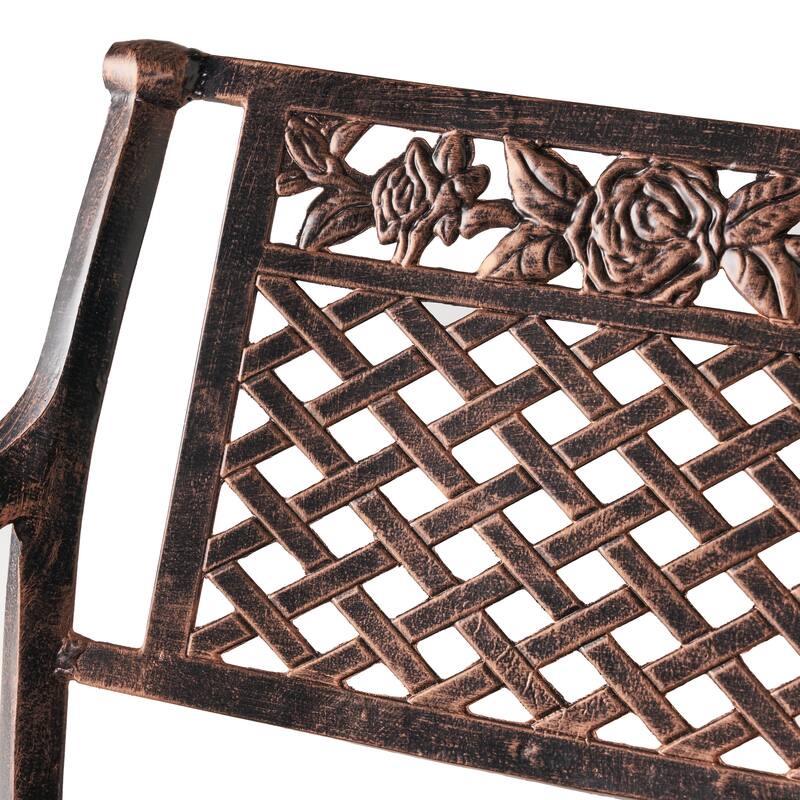 Sebastian Cast Aluminum Barstool by Christopher Knight Home