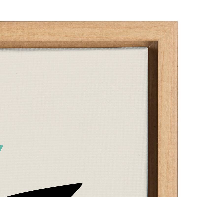 Kate and Laurel Sylvie Floral Bunny Framed Canvas By Rachel Lee